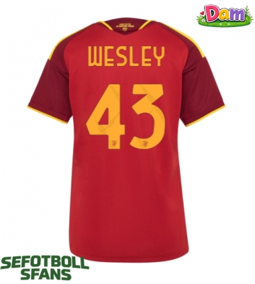 AS Roma Wesley Franca #43 Hemmatröja Kvinnor 2026-27 Kortärmad